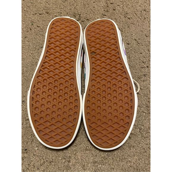 Vans Missy Old Skool Multicolor Rainbow Checkerboard Skate Shoes Women’s Size 6. - Picture 5 of 6